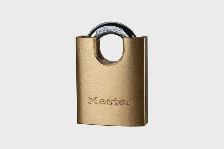 50MM DIAMOND BRASS SHROUDED PADLOCK