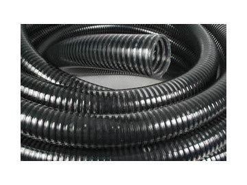Air Seeder Hose M/Duty Clear &amp; Black 63mm x 20m - Inc. Freight