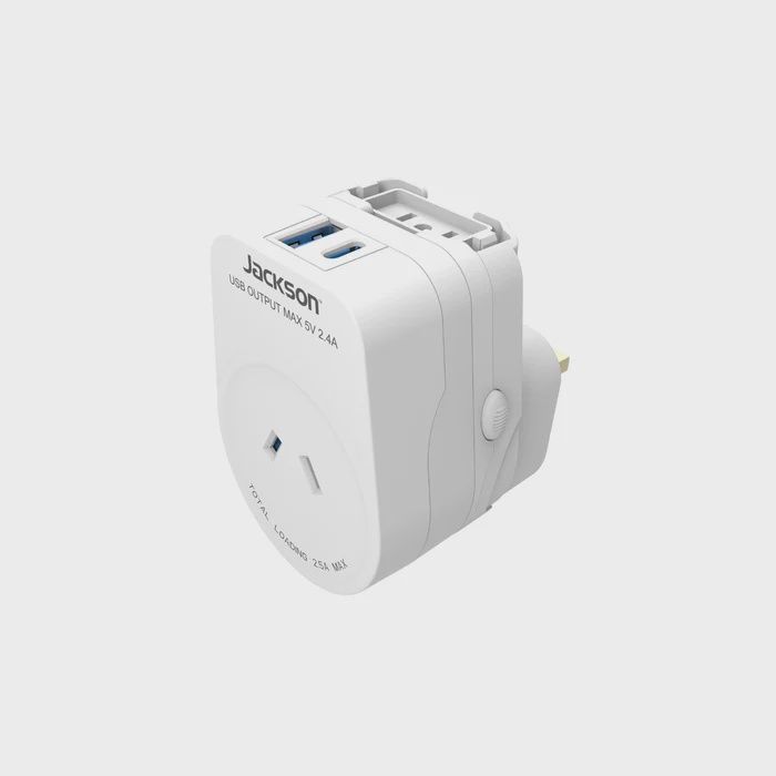 Jackson 1A 1C World Travel Adapter Outbound PTAUSBAC