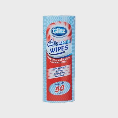 Glitz Domestic Wipes Roll - 50 Pack