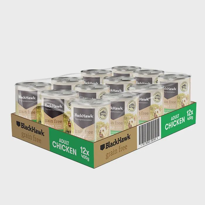 Black Hawk Chicken Dog 12 x 400g