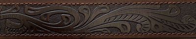 Pilbara Western Dress Buckle Tooled Leather Belt