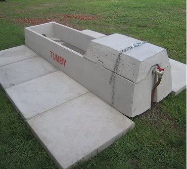 Tumby Trough 8ft with 2" Inlet -  Inc Freight