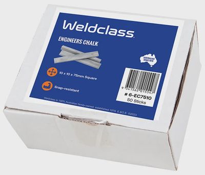 Box of 50 Engineers Chalk 10x10x75mm Square