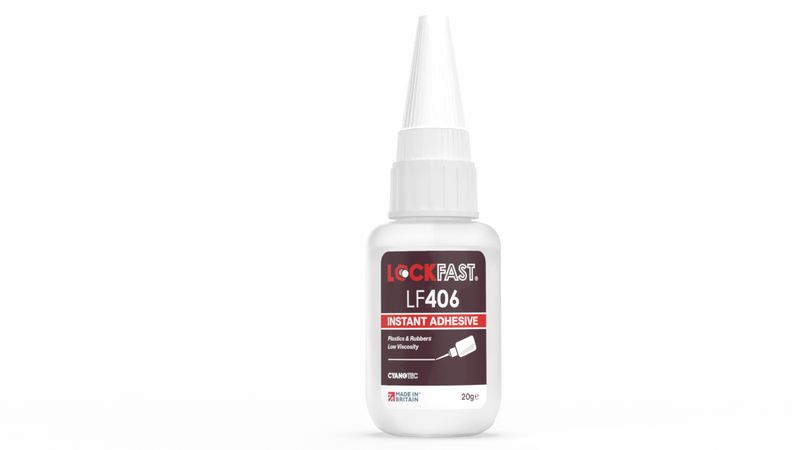 Lockfast LF406 Rubber & Plastic Instant Adhesive