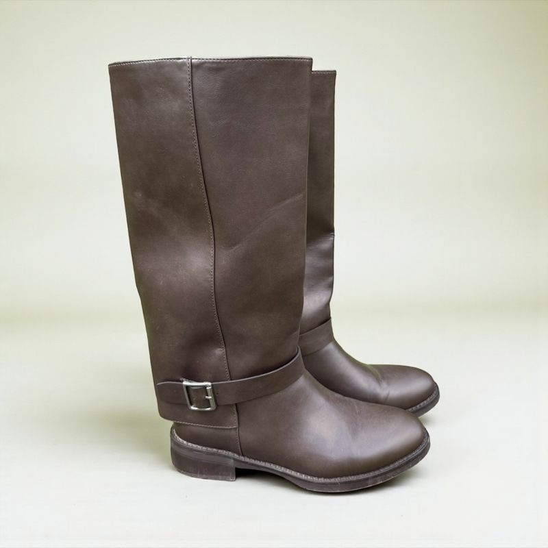 Stivale in eco pelle marrone