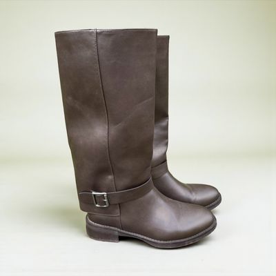 Stivale in eco pelle marrone