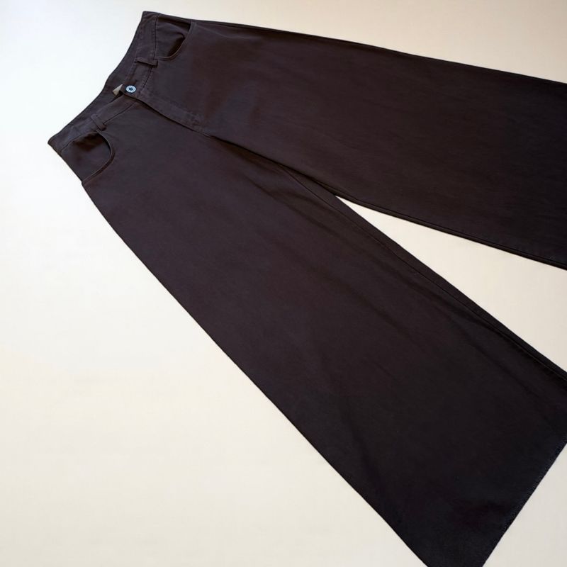 Pantaloni a palazzo marrone