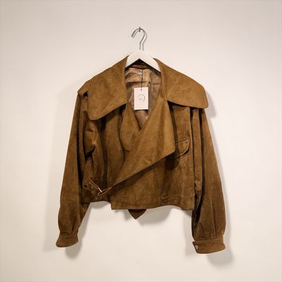Trench scamosciato