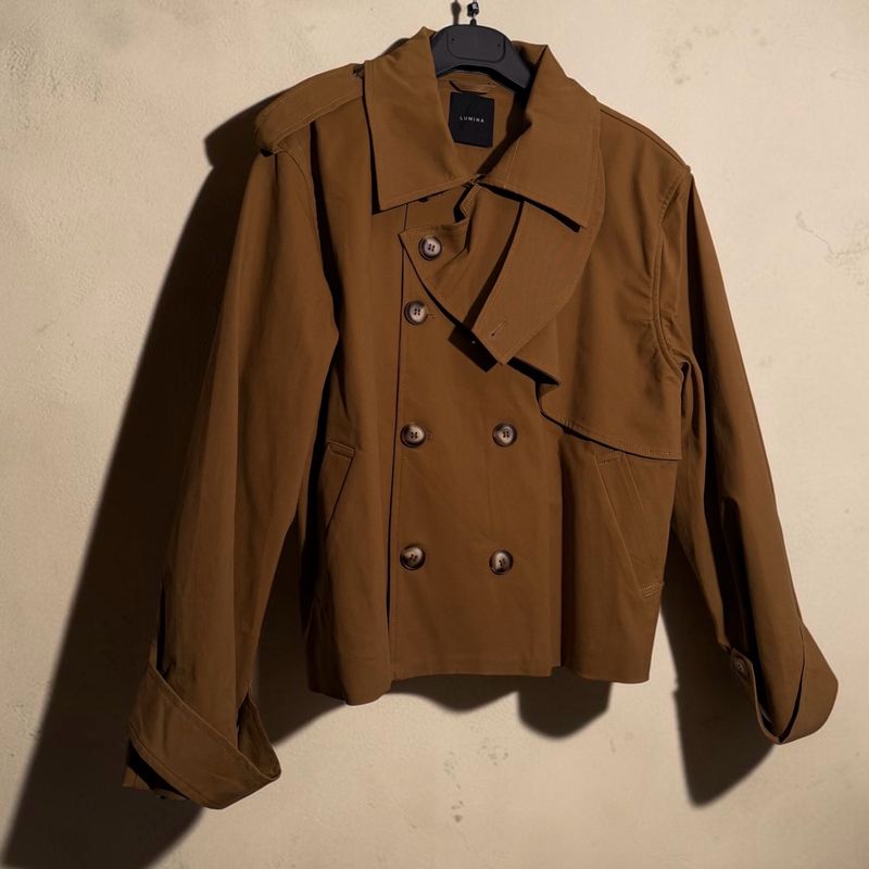 Trench verde Lumina