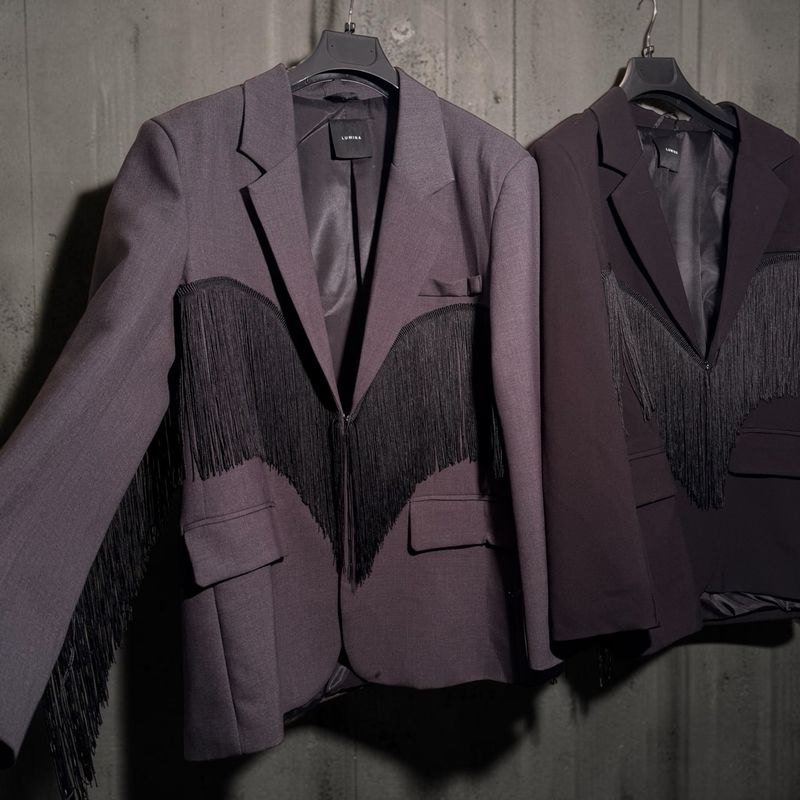 Blazer con frange