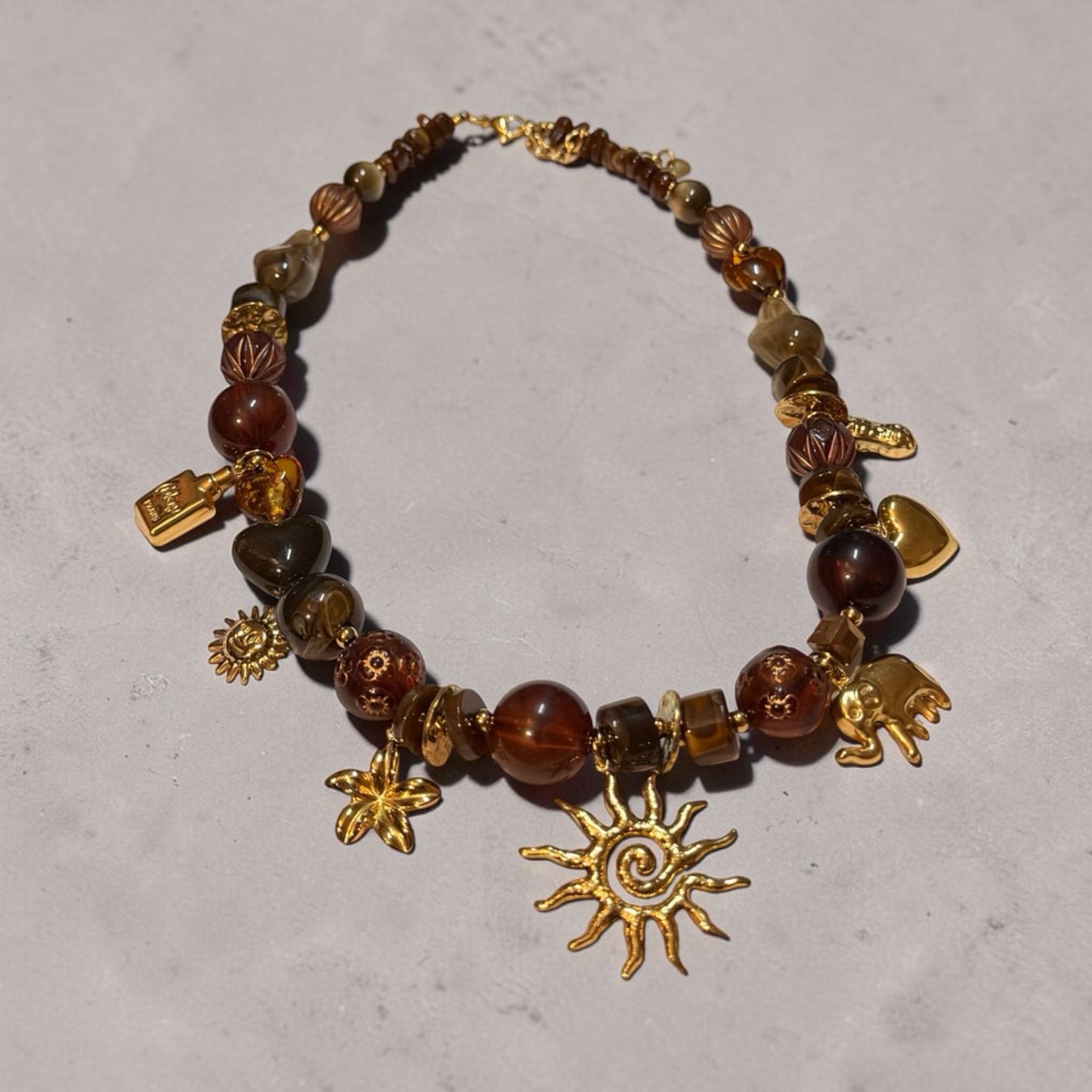 Collana Dipsy brown