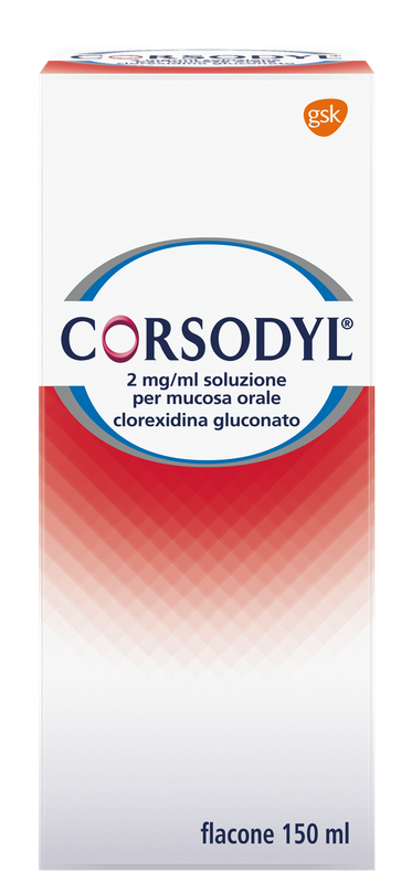 CORSODYL*SOLUZ 150ML 200MG/100