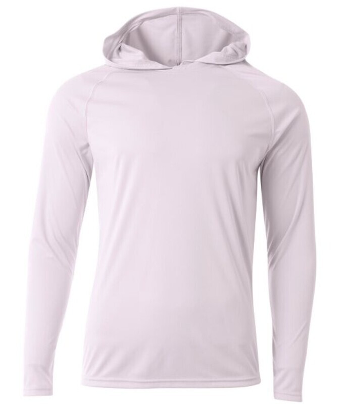 Dri-Fit Long Sleeve Hoodie, Color: White, Size: S, Design: A