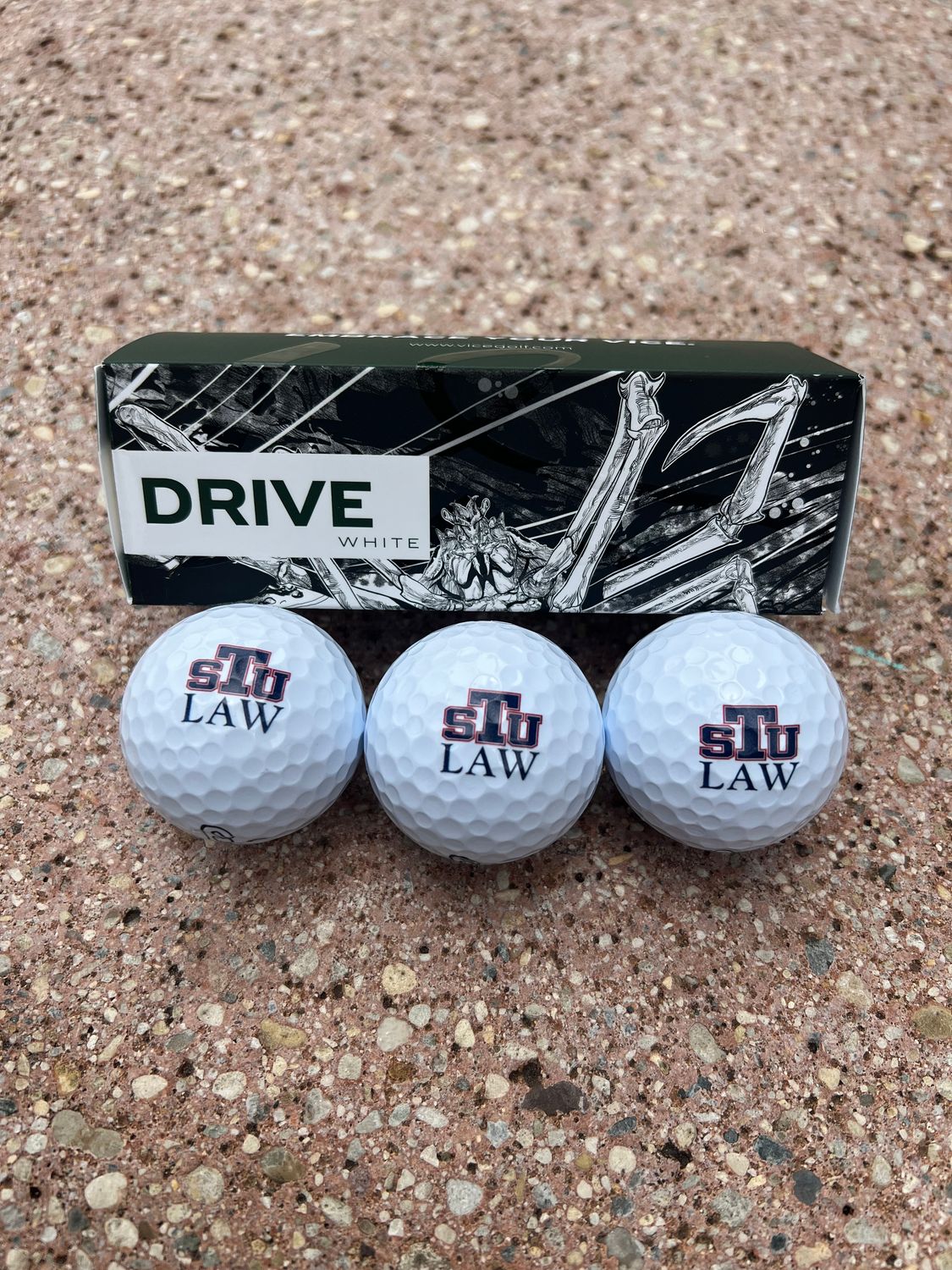3-Pack Golf Balls, Design: Law