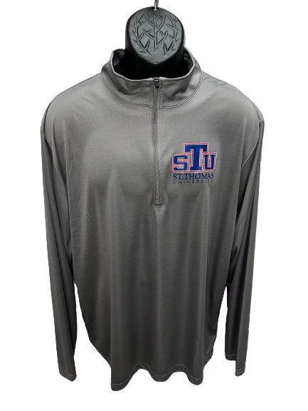 Team 365 Quarter Zip Jacket, Color: Grey, Size: S