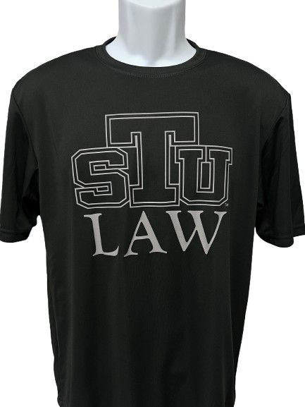 STU Law Dri-Fit Short Sleeve Tee, Size: S, Color: Black