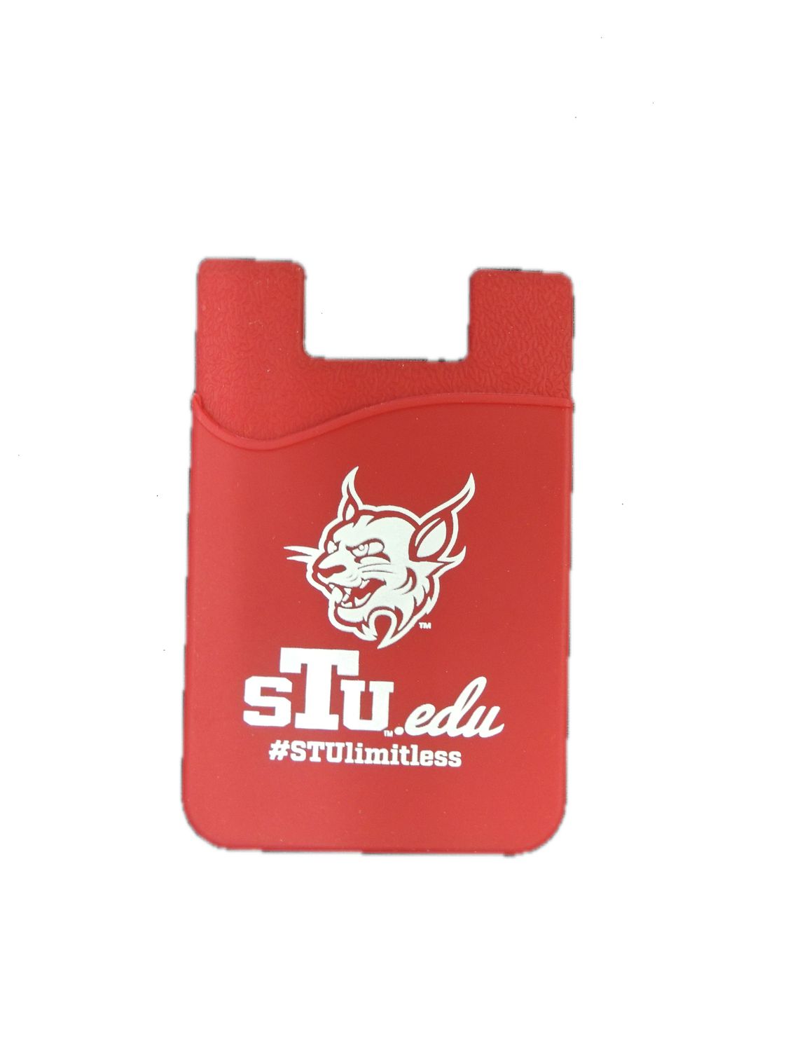 STU Silicone Phone Wallet, Color: Red