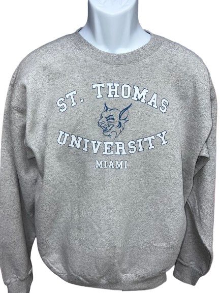 St. Thomas University Crewneck, Color: Light Steel, Size: S