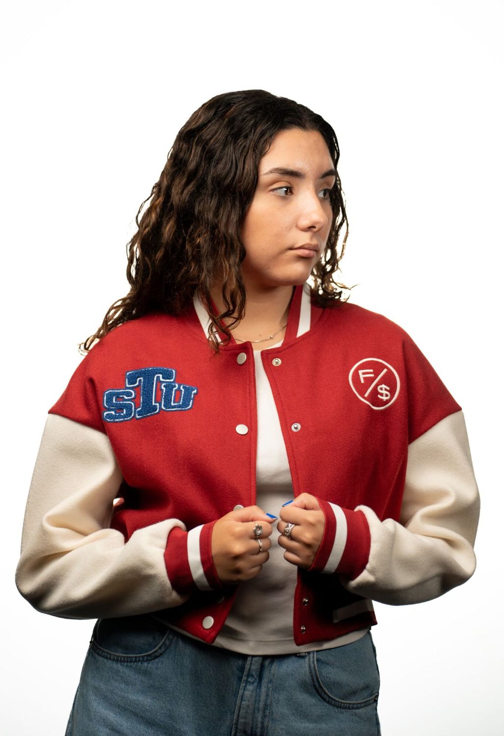 STU-FS Women's Letterman Jacket , Size: S