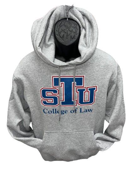 College of Law Fleece Hoodie, Color: Grey, Size: S