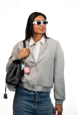 RS- Women's Grey Zip Up Jacket