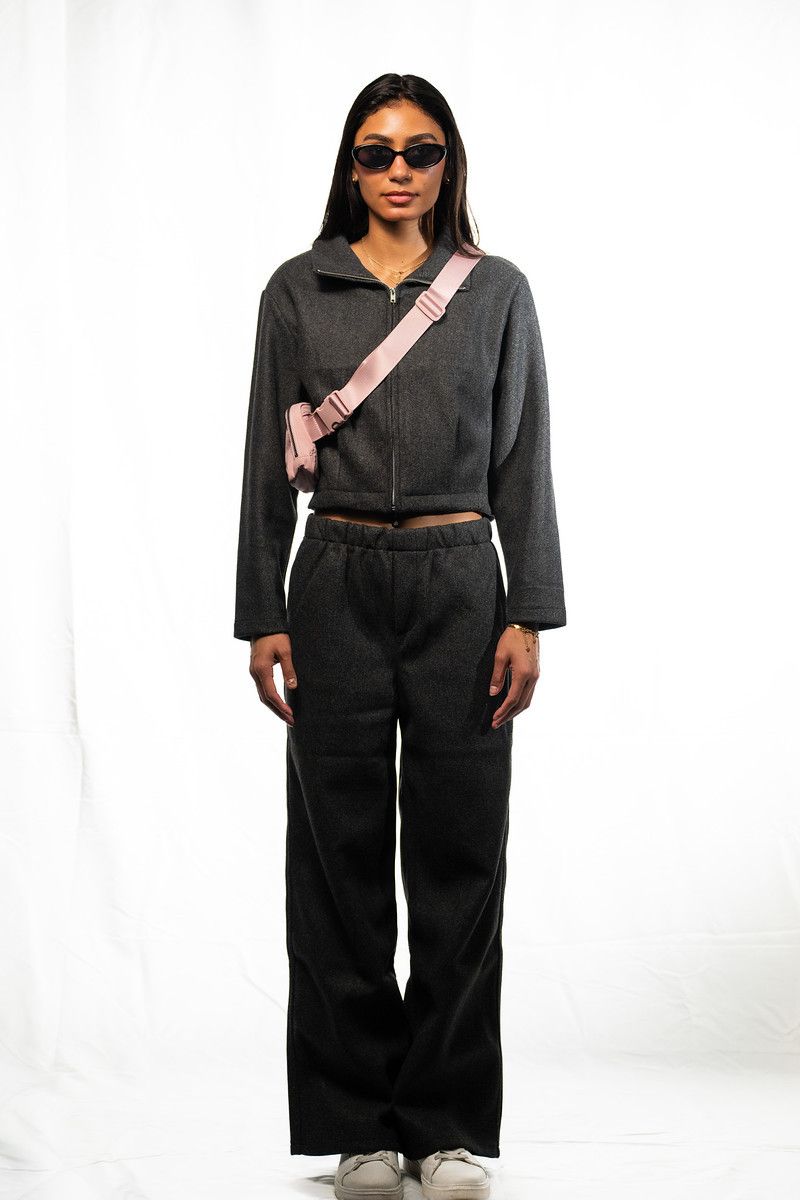 RS- Black Felt Jacket , Color: Black, Size: S