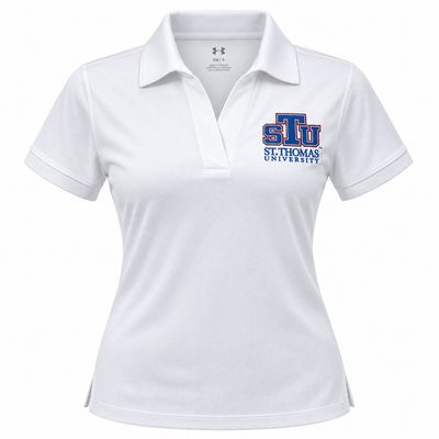STU St. Thomas University Women's White Polo