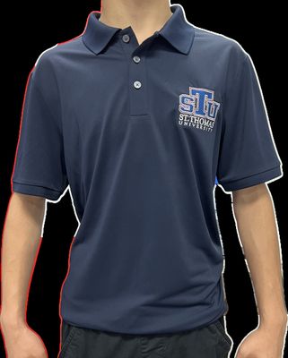 STU St. Thomas University Men's Navy Polo
