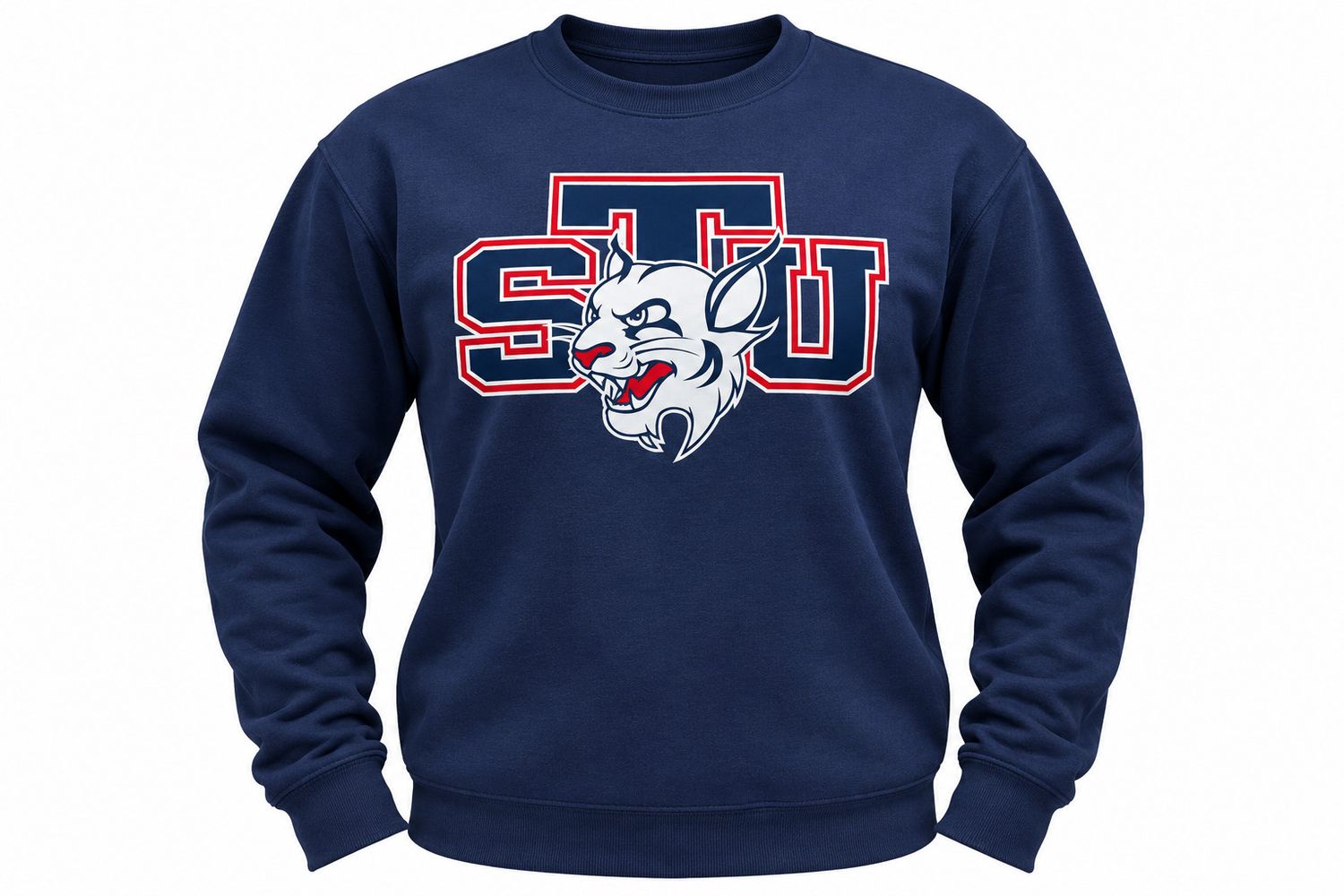 STU Bobcat Crewneck Navy