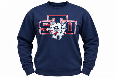 STU Bobcat Crewneck Navy