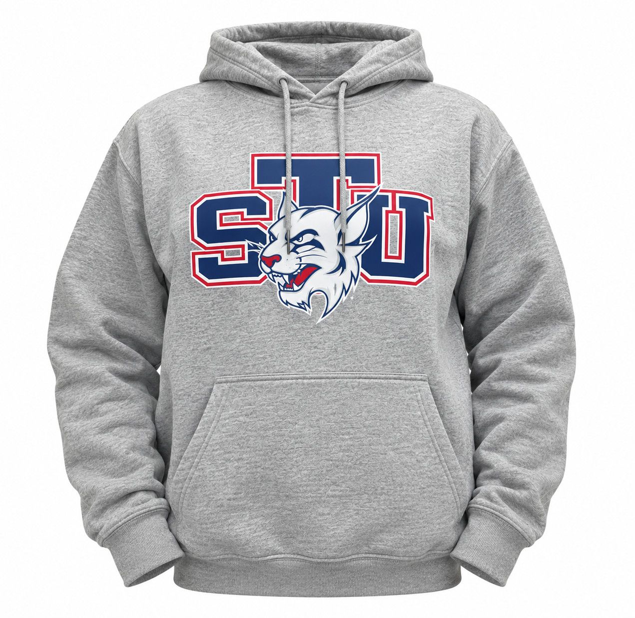 STU Bobcat Hoodie Grey, Size: S