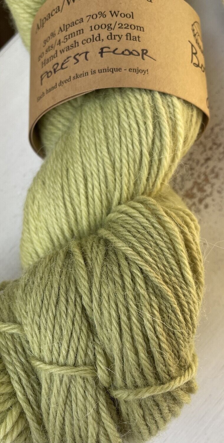 Alpaca/Wool Worsted Forest Floor