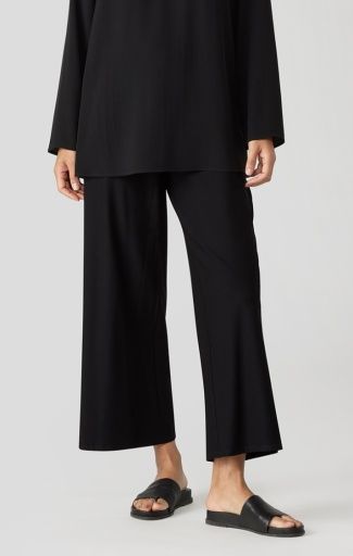 WIDE ANKLE PANT, Color: BLACK, Size: XS