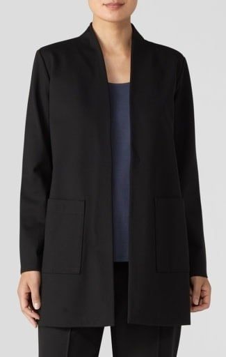 HIGH COLLAR LONG JACKET