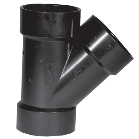 ABS 2&quot; x 1½&quot; x 1½&quot; 45° WYE ALL HUB