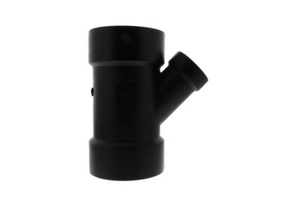 ABS 4&quot; x 4&quot; x 2&quot; 45° WYE ALL HUB