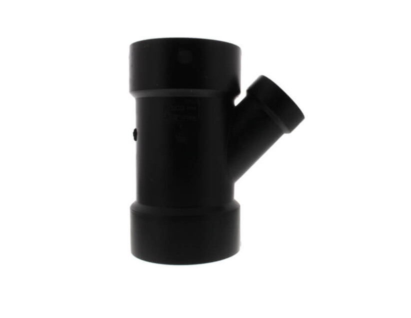 ABS 4&quot; x 4&quot; x 3&quot; 45° WYE ALL HUB