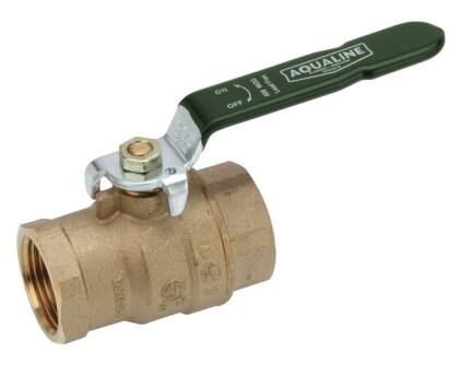 BBV-125-LF 1-1/4&quot; Brass Full Port Ball Valve w/ Threaded Ends