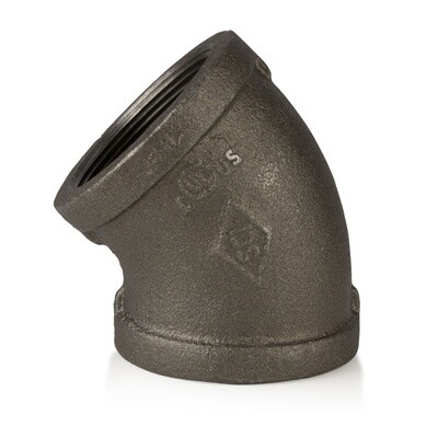 Elbow 45° Black Malleable Iron