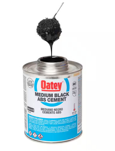 16OZ. MED BLACK ABS CEMENT