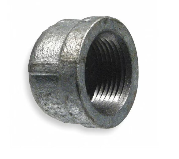 CAP GALVANIZED MALLEABLE