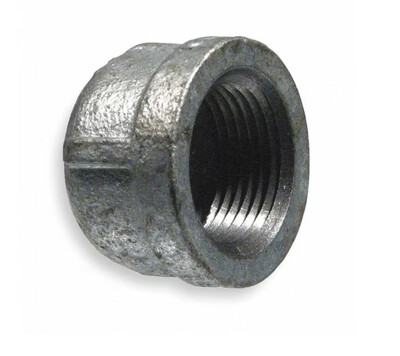 CAP GALVANIZED MALLEABLE