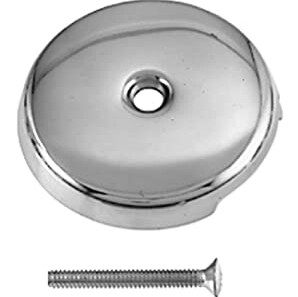 1-HOLE OVERFLOW PLATE W/ BOLT