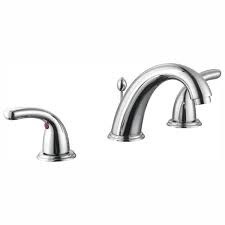 Builders 8 in. Widespread Double-Handle High-Arc Bathroom Faucet in Polished Chrome