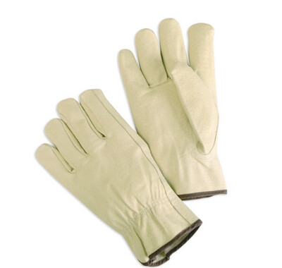 Smooth leather gloves