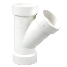 PVC DWV 1-1/2 45DEG WYE