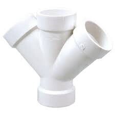 PVC DWV 2 45DEG DBL WYE