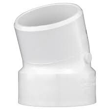 PVC DWV 2 22-1/2DEG ST ELBOW
