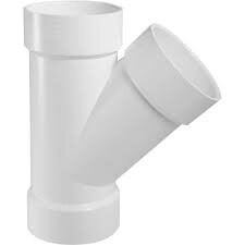 PVC DWV 2 45DEG WYE